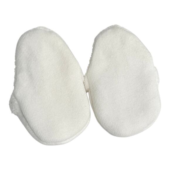 American Girl Doll Slippers Spa Robe & Slippers Accessory Shoes Terrycloth White - Picture 3 of 4